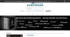 Desktop Screenshot of kunstmann.de