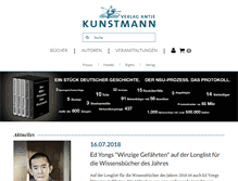 Tablet Screenshot of kunstmann.de