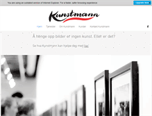 Tablet Screenshot of kunstmann.no